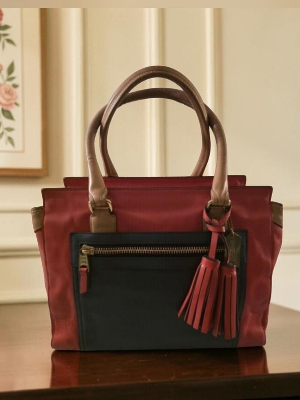 Coach  Leather Satchel - Picture 2 of 7
